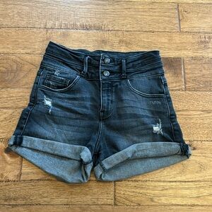 Black KanCan high waisted jean shorts